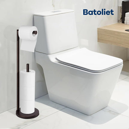 Toilet Paper Holder Stand,Toilet Paper Holder Free Standing,Bronze Toilet Paper Roll Holder for 4 Rolls,Toilet Paper Stand