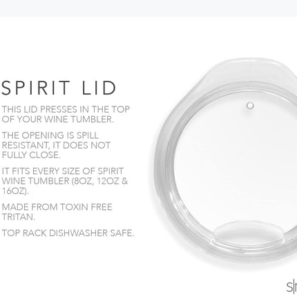 Simple Modern Wine Tumbler with Press-in Lid | Insulated Stainless Steel | Gifts for Women & Men | Spirit Collection | Winter White