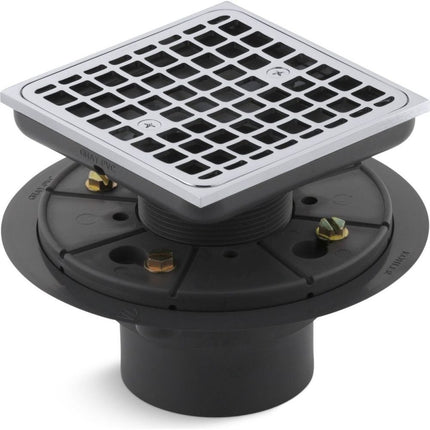 Kohler K-9136-CP Square Design Tile-in Shower Drai