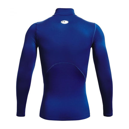 Under Armour Mens ColdGear Compression Mock Shirt Blue L