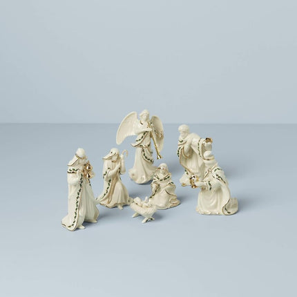 Lenox 806053 Holiday 7-Piece Mini Nativity Set, Ivory, 1.60 LB