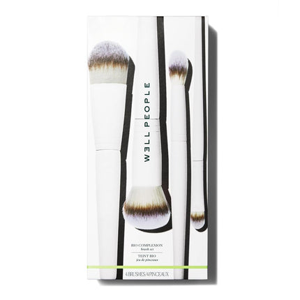WELL PEOPLE - Vegan Bio Complexion Brush Set | Plant-Based, Cruelty-Free Clean Beauty (4 Pieces)