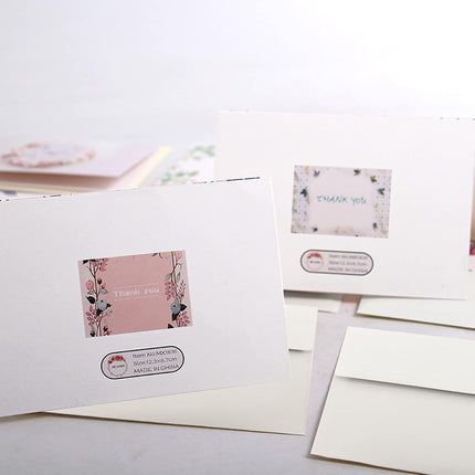 VANRA White Blank Greeting Cards with Envelopes 12.7x17.8 cm 100 Pack White Cardstock with A7 Envelopes Bulk Self Seal for DIY Thank You Cards, Wedding Invitations Cards (5x7 inches)