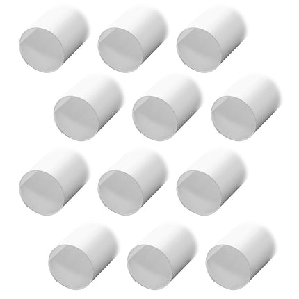 Prime-Line MP7163 Closet Rod Covers, 72 in. Lengths, Plastic Construction, White, Adjusts to All Pole Diameters (12 Pack)