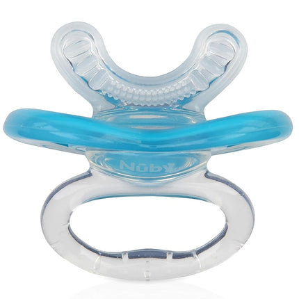 NUBY SOFTFLEX Gum-EEZ First TEETHER 0M+ Boys Blue/Green BPA Free