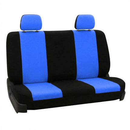 FH-FB050012 Flat Cloth Bench Seat Covers Blue/Blac