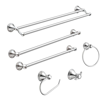 Moen Preston Collection Polished Chrome Bathroom Hand-Towel Ring, Wall Mounted Towel Holder, DN8486CH