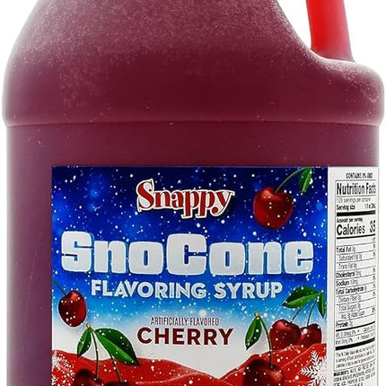 Snappy Cherry SNO Cone Syrup, 1 Gallon
