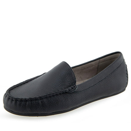 Aerosoles Women's Over Drive Loafer, Black Leather