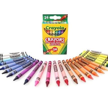 CRAYOLA Crayons, 24 Count of Colouring Crayons, Ba