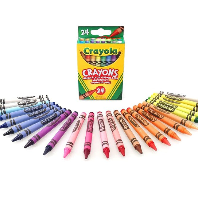 CRAYOLA Crayons, 24 Count of Colouring Crayons, Ba