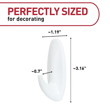 3M Command™ Medium Designer Hooks, Damage-Free, 9 Hooks and 12 Strips