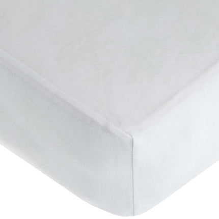 American Baby Company 100% Cotton Jersey Knit Fitted Crib Sheet for Standard Crib and Toddler Mattresses, White, for Boys and Girls