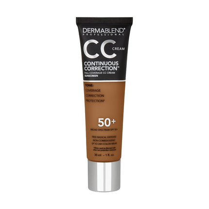 Dermablend Continuous Correction CC Cream SPF 50, 75N Tan to Deep