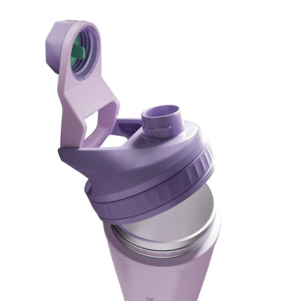 VOLTRX ChillMix Shaker Bottle Insulated Stainless Steel - USB C Rechargeable Electric Protein Shake Mixer, Shaker Cups for Protein Shakes and MealReplacement,(Dream Purple)