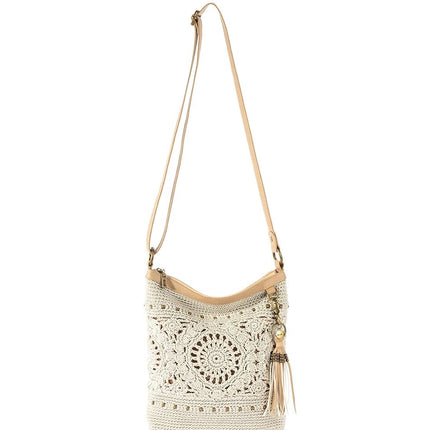 The Sak Women Crossbody Lucia Crochet Shoulder Bag, Natural Locket, One Size