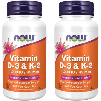 Vitamin D-3 & K-2-120 ct (Pack of 2)