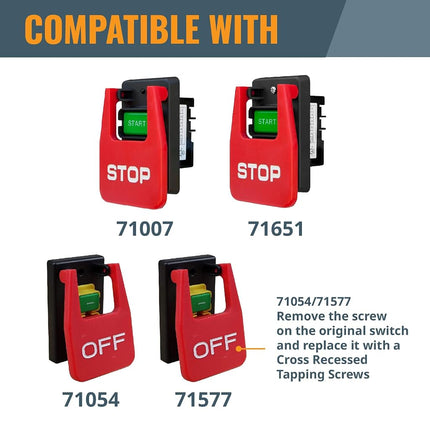 POWERTEC 71834 Deep Switch Box with Hardware for POWERTEC Switch Compatibility - 71007, 71008, 71651, 71652, 71054, 71577