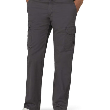 Lee Men's Performance Series Extreme Comfort Twill Straight Fit Cargo Pant, Charcoal, 33W x 34L