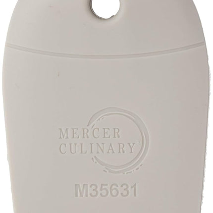 Mercer Culinary M35631 Spatule de dressage en silicone à encoche ronde, 5-15 mm, marron