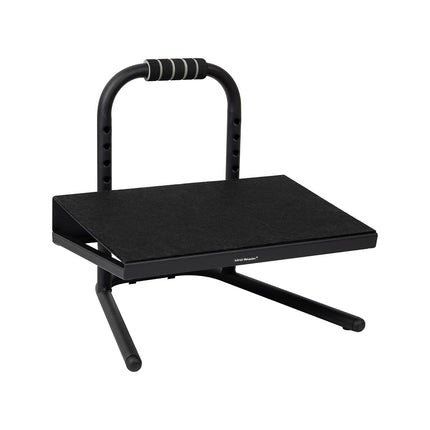 Mind Reader Foot Rest, Foot Stool, Under Desk at Work, Ergonomic, Adjustable, Office, Metal, 15" L x 14.25" W x 14.5" H, Black
