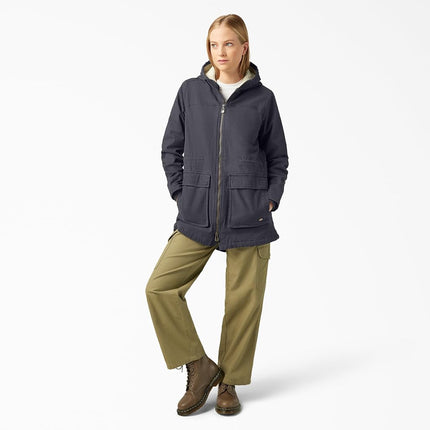 Dickies Womens Duck Parka, Diesel Gray, Medium