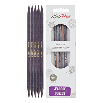 KnitPro J’Adore Cubics Double Pointed Needles 6" (