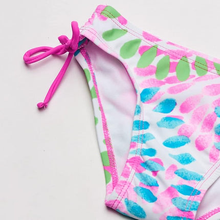 Kanu Surf Girls' Big Daisy Halter Tankini Beach Sport 2-Piece Swimsuit, neon Pink, 8