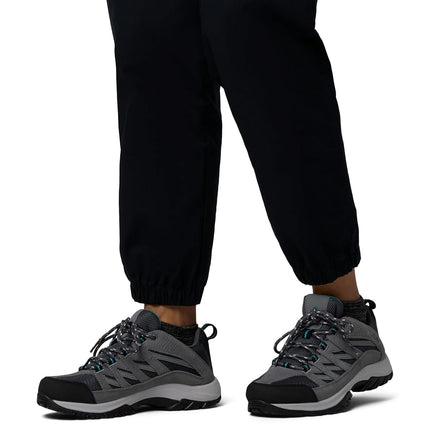 Columbia Women's Crestwood low rise hiking shoes, Grey (Graphite x Pacific Rim), 8 UK
