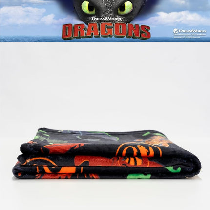 Franco How to Train Your Dragon Toothless Kids Bedding Super Soft Plush Cozy Throw, 46 in x 60 in, (Officially Licensed Product)