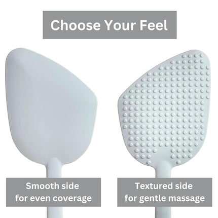 Bendable Lotion Applicator for Back & Body (Microfiber Mitt Included) - Sunscreen, Self Tanner, Medication, Body Lotion Applicator for Back