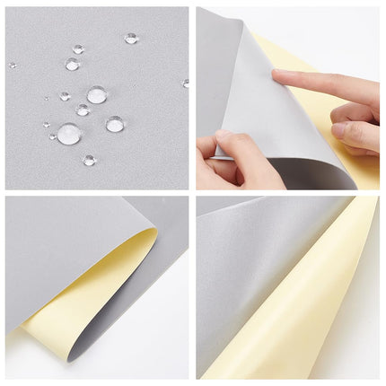 BENECREAT 1mm Thick Self-Adhesive EVA Foam Roll, 78.7x11.8 Inch Foam Padding Sheet for Furniture Protecting, Gap Filling, Costumes, Gaskets, Wall Protector, Light Grey