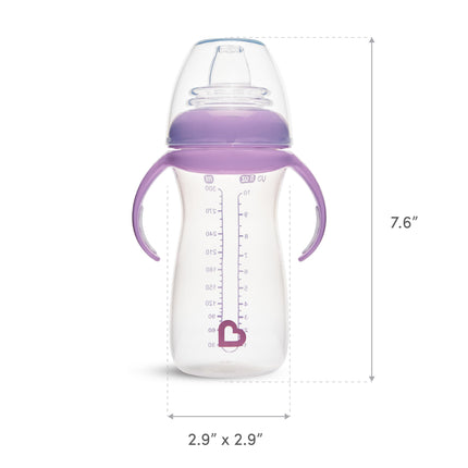 Munchkin Gentle Transition Baby Sippy Cup, Baby's First Sippy - Helps Babies & Toddlers Transitioning from Bottles to Cups, Spill Proof, 9 Months & Up, 10 Ounce, Green