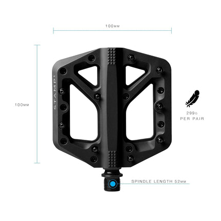 Crankbrothers Stamp-1 Pedals, Small, Black