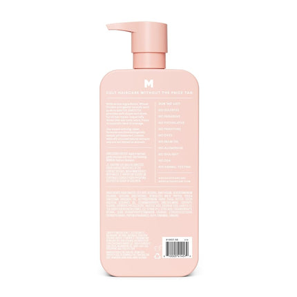 MONDAY HAIRCARE Smooth Conditioner, for Frizzy, Coarse, and Curly Hair, Made from Coconut Oil, Shea Butter, & Vitamin E, 100% Recyclable Bottles, Pink