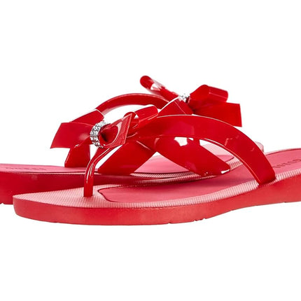 GUESS Women's Tutu Flip-Flop, Red Multi, 4.5 UK