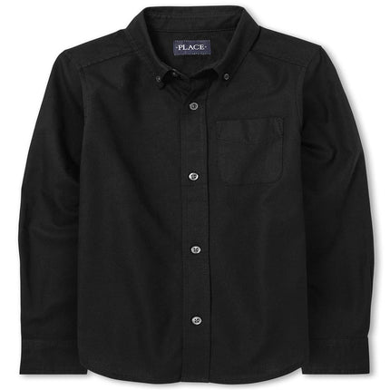 The Children's Place Boys' Long Sleeve Oxford Shir