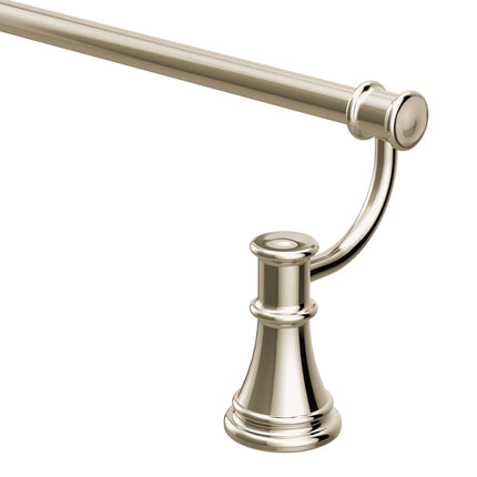 Moen YB6424NL Belfield, barra toallera de 24 pulgadas para baño, níquel pulido
