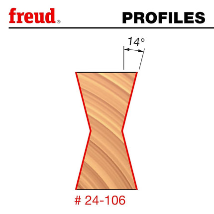 Freud 24-106 Butterfly Spline Router Bit with 1/2-Inch Shank