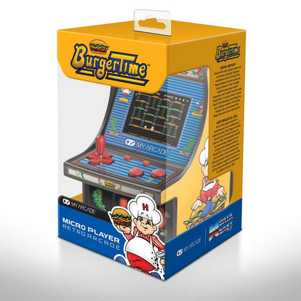 My Arcade DGUNL-3203 Burger Time Micro Player Retro Arcade Machine - 6 Inch