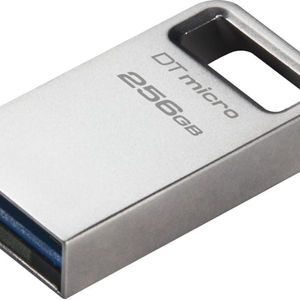 Kingston DataTraveler Micro USB Flash Drive 256GB 200MB/s Metal USB 3.2 Gen 1 - DTMC3G2/256GB