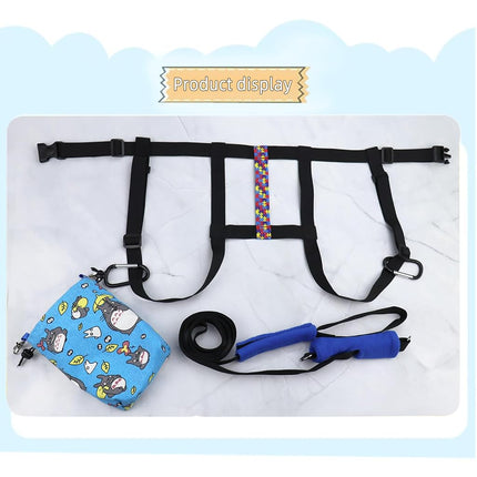 Walking Harness for Older Children with Quick Grab Handle and Adjustable Tether for Autism Special Needs ADHD Safety Teens Harness with Pouch Autism Awareness Straps