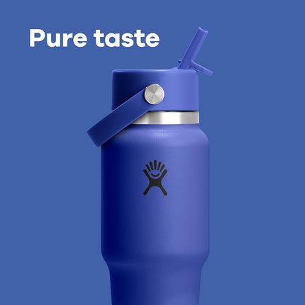 Hydro Flask Travel Water Bottle - Insulated Stainless Steel - Wide Straw Lid, Non Spill, Leakproof in 32 Oz Popstar Pink