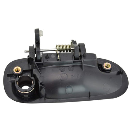 TRQ Front Left Exterior Door Handle Black Drivers Side Compatible with 1996-2000 Honda Civic HO1310101