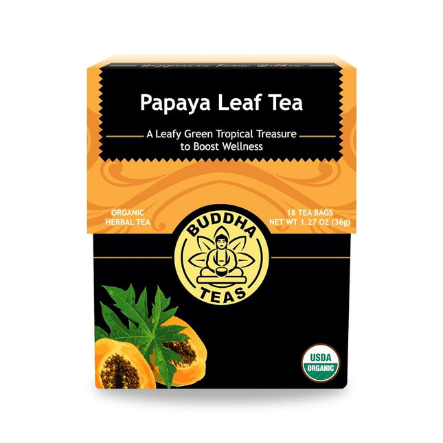 Organic Papaya Leaf Tea – 18 Bleach-Free Tea Bags 