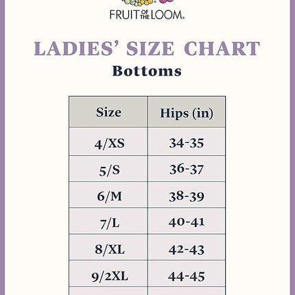 Fruit of the Loom Women's Underwear Beyondsoft Panties (Regular & Plus Size), Bikini - Modal - 6 Pack, 6