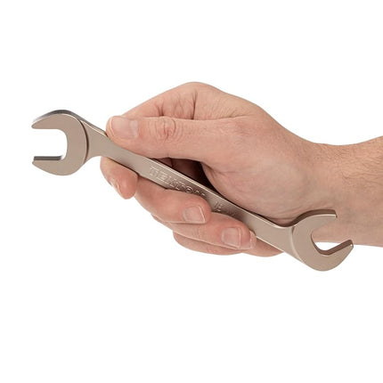 TEKTON 18 mm Angle Head Open End Wrench | WAE84218 | Made in USA