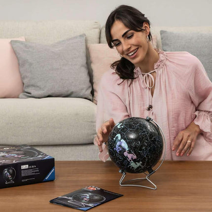 Ravensburger Star Globe Glow in The Dark 3D Jigsaw Puzzle for Kids and Adults Age 6 Years Up - 180 Pieces - No Glue Required