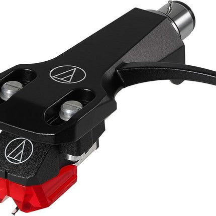 Audio-Technica AT-XP5/H Dual Moving Magnet Stereo DJ Cartridge with Headshell Red