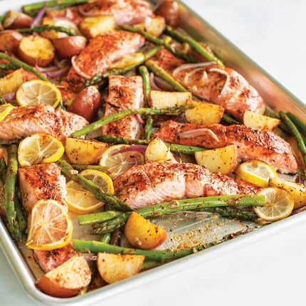 Nordic Ware 43172AMZM Half Sheet with Oven Safe Nonstick Grid, Aluminum, Natural